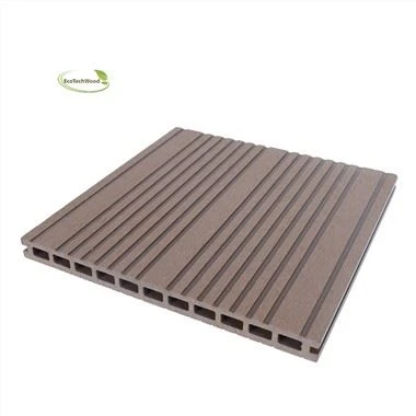 Frith-aigéad Creimeadh Báistí Adhmad Plaisteacha Hollw Flooring 295*24mm